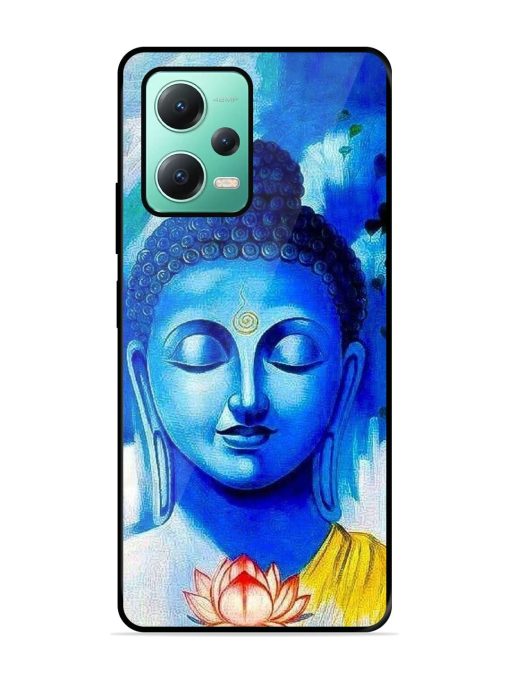 Serene Buddha With Lotus Glossy Soft Edge Case for Poco X5 (5G)