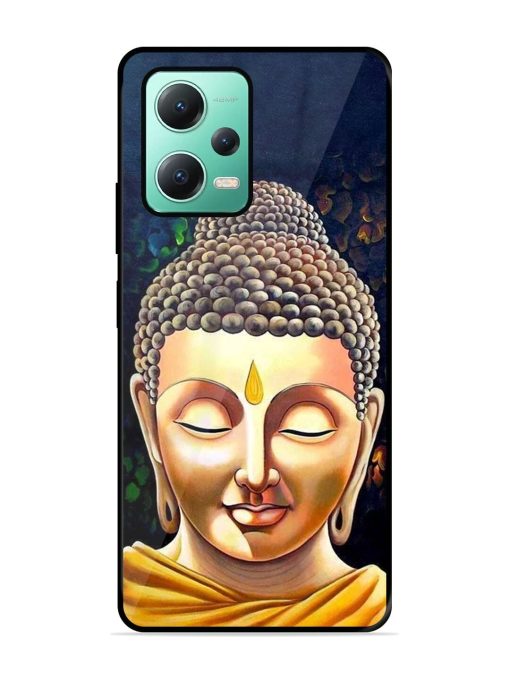 Buddha Face Glossy Soft Edge Case for Poco X5 (5G)