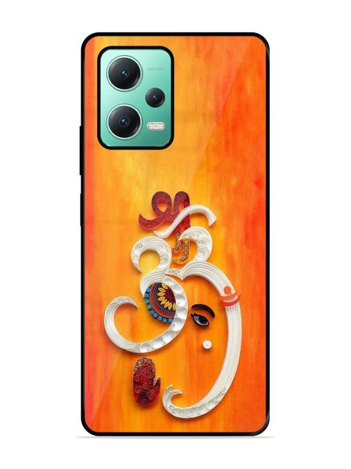 Ganesha In Quilling Art Glossy Soft Edge Case for Poco X5 (5G)