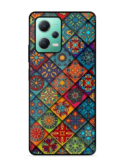 Patchwork Mandala Mosaic Glossy Soft Edge Case for Poco X5 (5G)