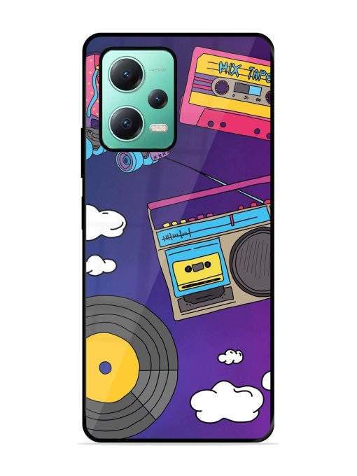 Retro Vibes Glossy Soft Edge Case for Poco X5 (5G)