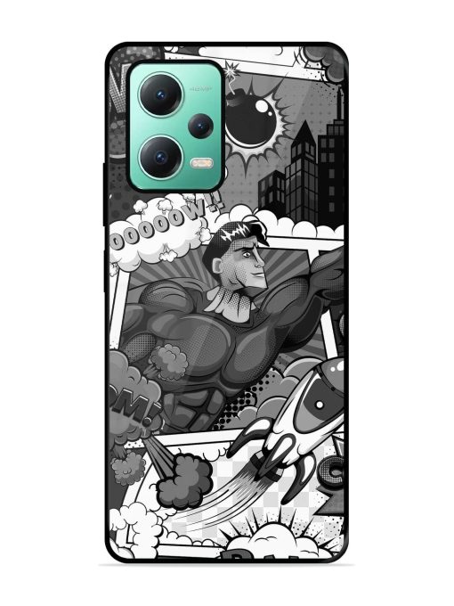 Comic Book Chaos Glossy Soft Edge Case for Poco X5 (5G)