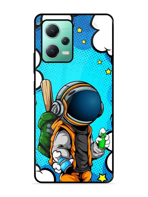 Space Graffiti Artist Glossy Soft Edge Case for Poco X5 (5G)