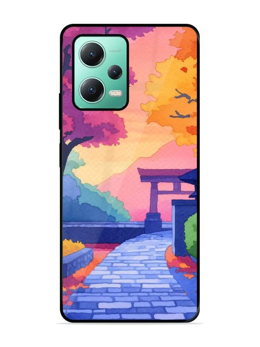 Autumnal Serenity Glossy Soft Edge Case for Poco X5 (5G)