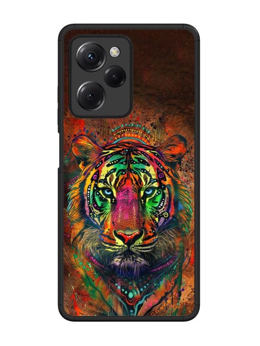 Cosmic Tiger Glossy Soft Edge Case for Poco X5 Pro (5G) Chachhi