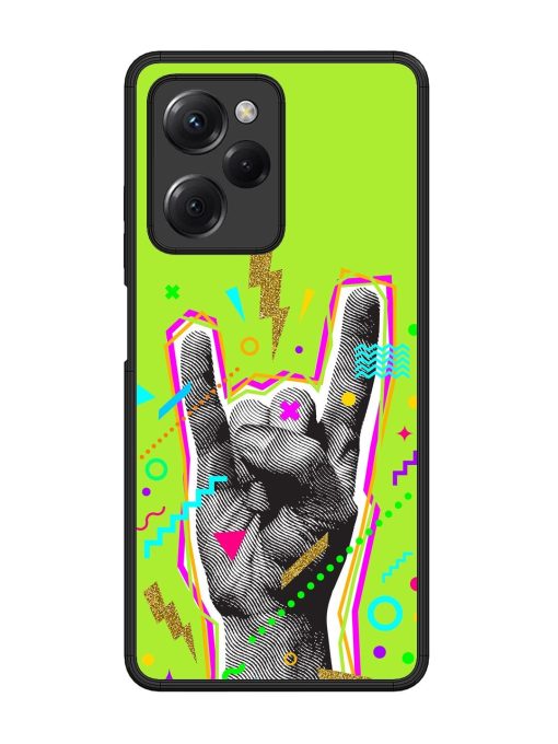 Neon Rock Glossy Soft Edge Case for Poco X5 Pro (5G) Chachhi