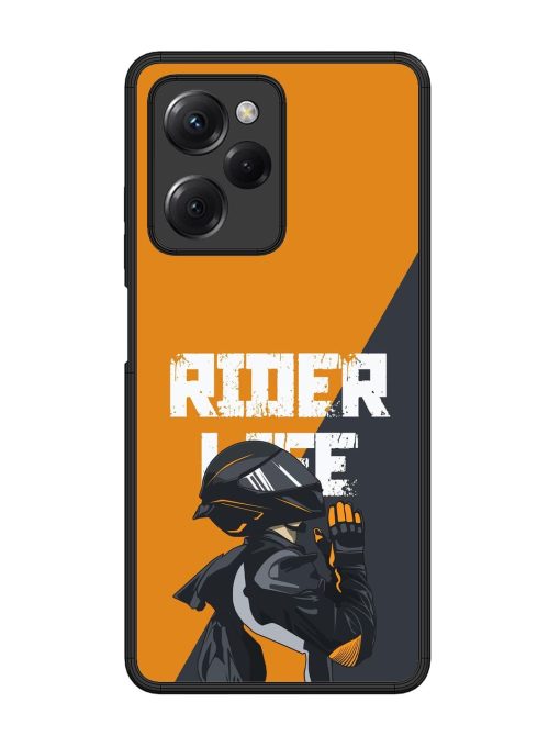 Ride Never Ends Glossy Soft Edge Case for Poco X5 Pro (5G)