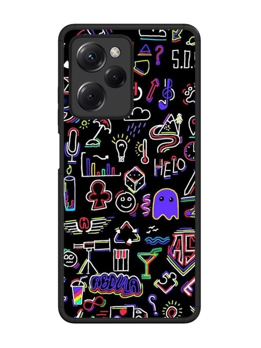 Neon Doodle Glossy Soft Edge Case for Poco X5 Pro (5G) Chachhi