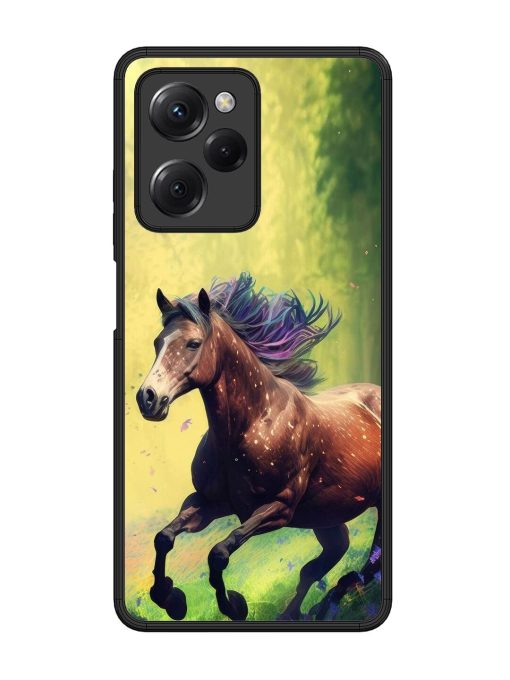 Enchanted Gallop Glossy Soft Edge Case for Poco X5 Pro (5G) Chachhi