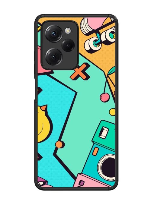 Retro Remix Glossy Soft Edge Case for Poco X5 Pro (5G) Chachhi