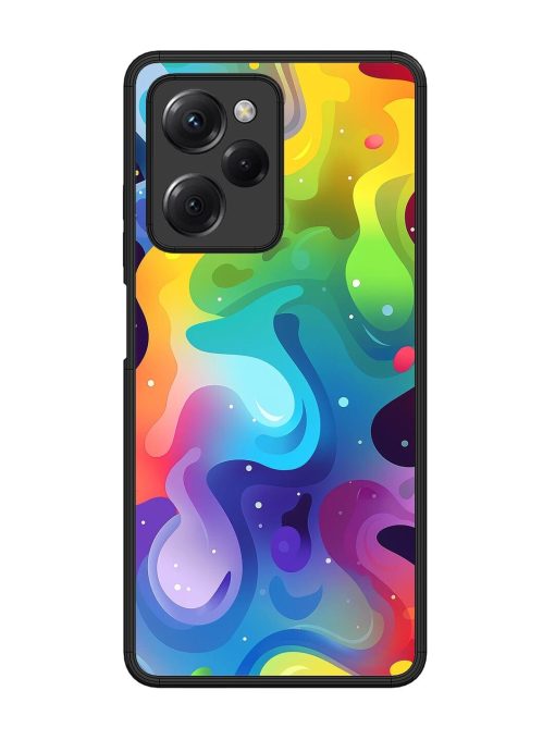 Rainbow River Glossy Soft Edge Case for Poco X5 Pro (5G) Chachhi