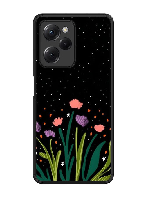 Midnight Bloom Glossy Soft Edge Case for Poco X5 Pro (5G) Chachhi