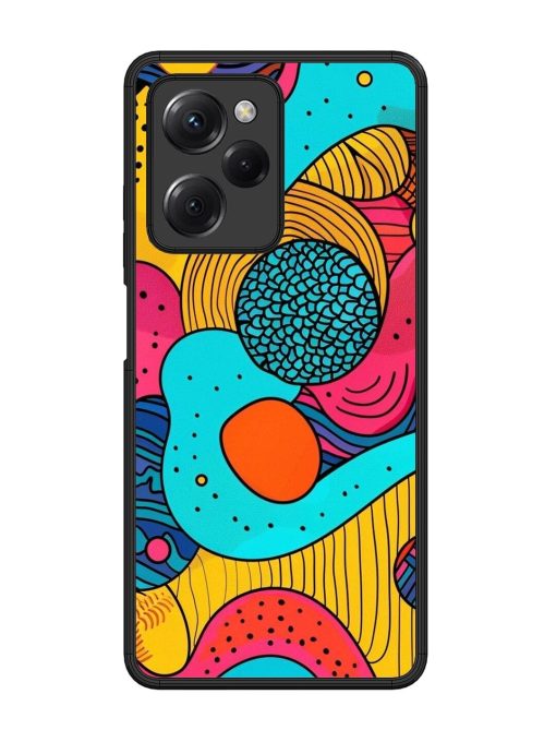 Psychedelic Patterns Glossy Soft Edge Case for Poco X5 Pro (5G) Chachhi