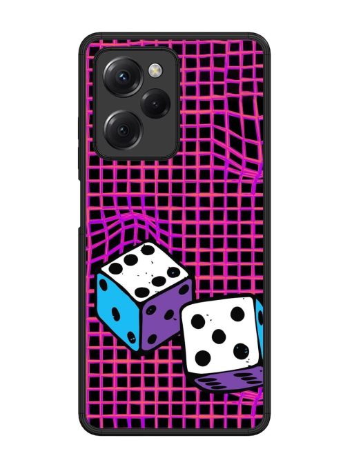 Glitched Dice Glossy Soft Edge Case for Poco X5 Pro (5G) Chachhi