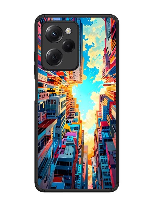 Skyward City Glossy Soft Edge Case for Poco X5 Pro (5G) Chachhi