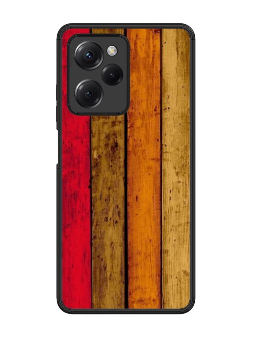 Colorful Woodgrain Glossy Soft Edge Case for Poco X5 Pro (5G) Chachhi