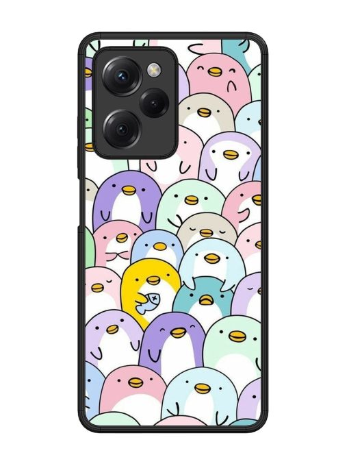 Penguin Party Glossy Soft Edge Case for Poco X5 Pro (5G) Chachhi