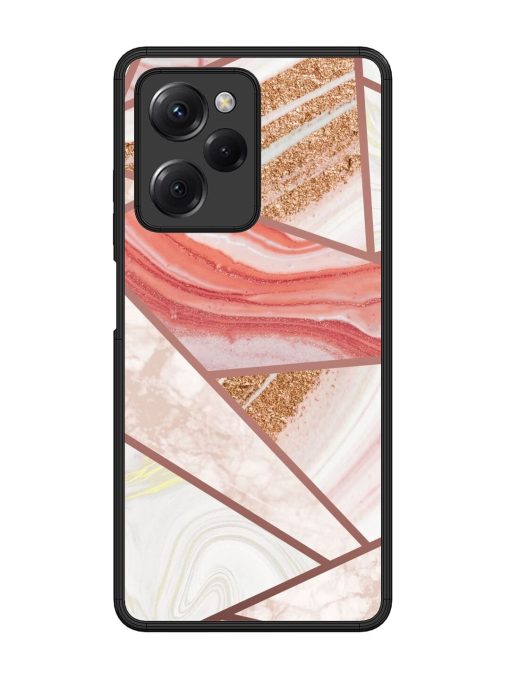 Rosy Mosaic Glossy Soft Edge Case for Poco X5 Pro (5G) Chachhi