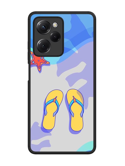 Sandy Toes And Salty Seas Glossy Soft Edge Case for Poco X5 Pro (5G) Chachhi