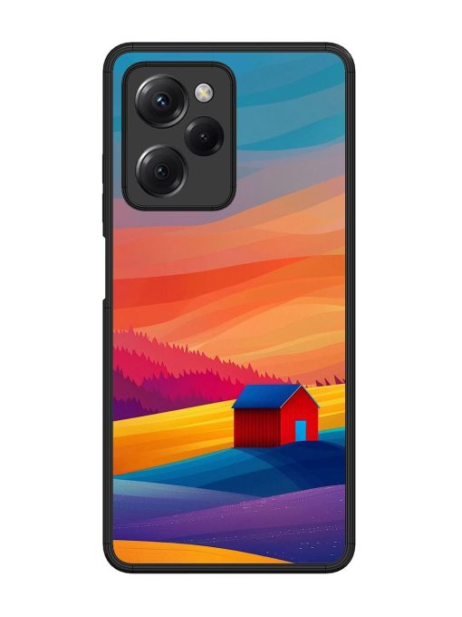 Sunset Solitude Glossy Soft Edge Case for Poco X5 Pro (5G) Chachhi