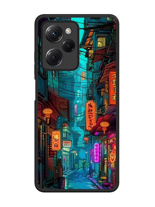 Neon Nightscape Glossy Soft Edge Case for Poco X5 Pro (5G) Chachhi