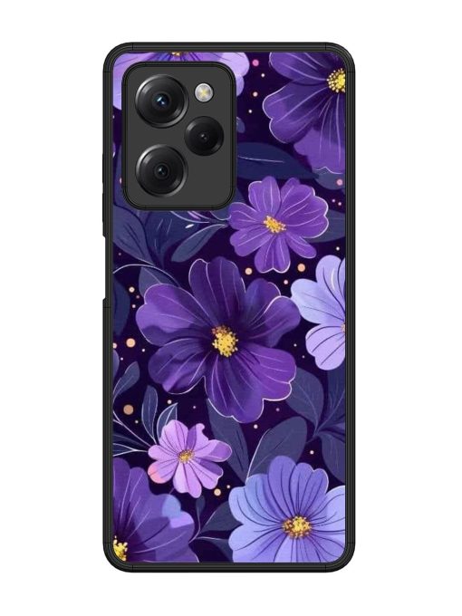 Purple Paradise Glossy Soft Edge Case for Poco X5 Pro (5G) Chachhi