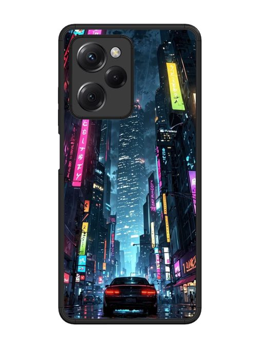 Neon Nightscape Glossy Soft Edge Case for Poco X5 Pro (5G) Chachhi