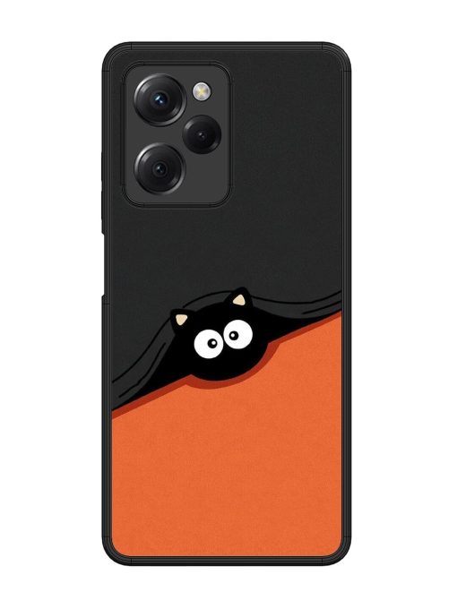 Peek-A-Boo Kitty Glossy Soft Edge Case for Poco X5 Pro (5G)