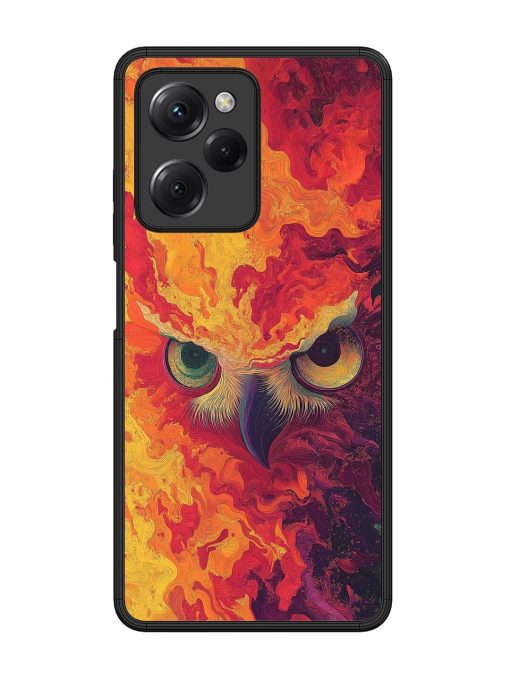 Fiery Owl Glossy Soft Edge Case for Poco X5 Pro (5G)