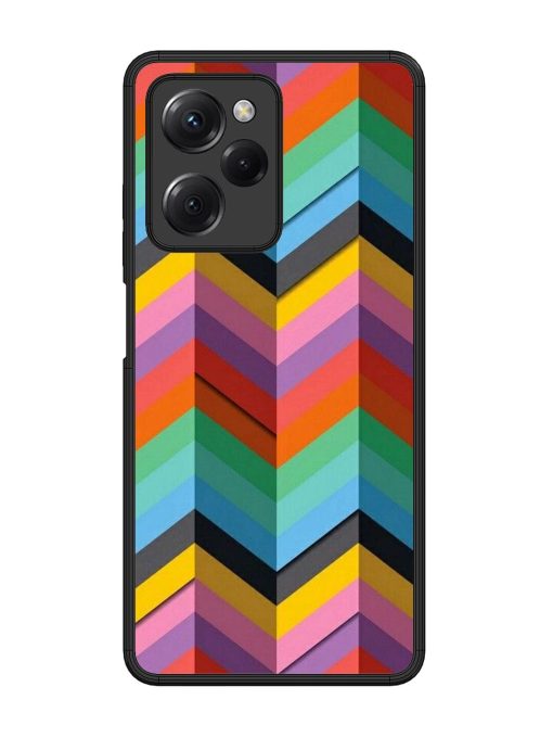 Colorful Zigzag Glossy Soft Edge Case for Poco X5 Pro (5G) Chachhi