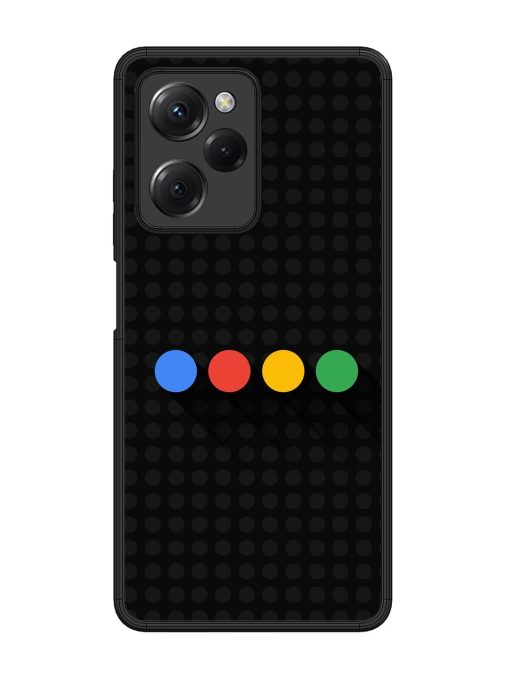 Google Dots Glossy Soft Edge Case for Poco X5 Pro (5G) Chachhi