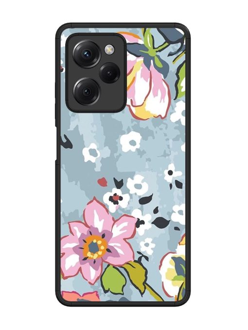 Floral Fantasy Glossy Soft Edge Case for Poco X5 Pro (5G) Chachhi