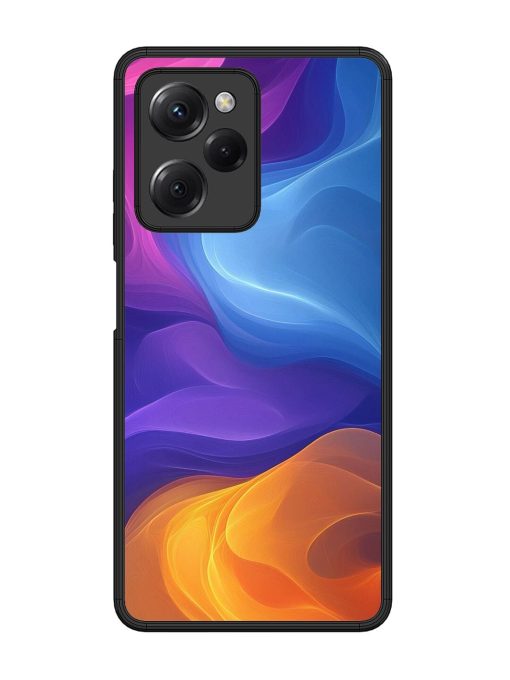 Cosmic Currents Glossy Soft Edge Case for Poco X5 Pro (5G) Chachhi