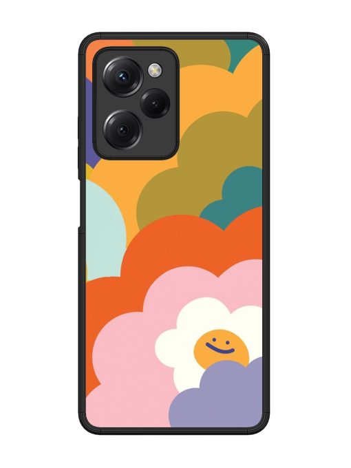 Happy Flower Power Glossy Soft Edge Case for Poco X5 Pro (5G)