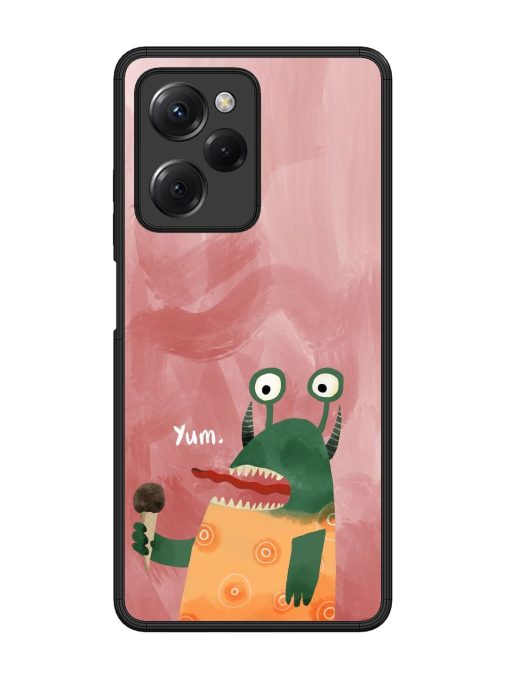 Hungry Monster Glossy Soft Edge Case for Poco X5 Pro (5G) Chachhi