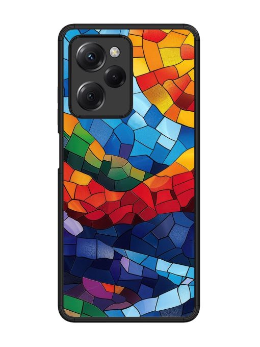 Mosaic Sunset Glossy Soft Edge Case for Poco X5 Pro (5G) Chachhi