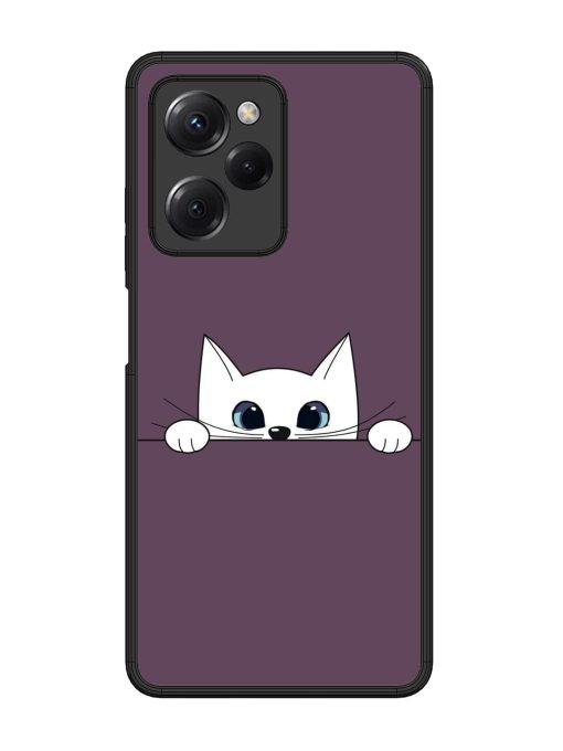 Peek-A-Boo Kitty Glossy Soft Edge Case for Poco X5 Pro (5G) Chachhi