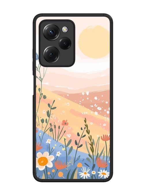 Golden Hour Blooms Glossy Soft Edge Case for Poco X5 Pro (5G) Chachhi