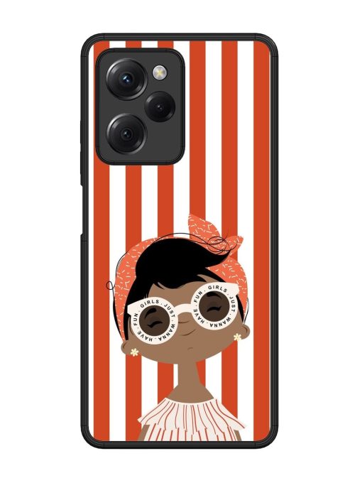 Girls Just Wanna Have Fun Glossy Soft Edge Case for Poco X5 Pro (5G) Chachhi