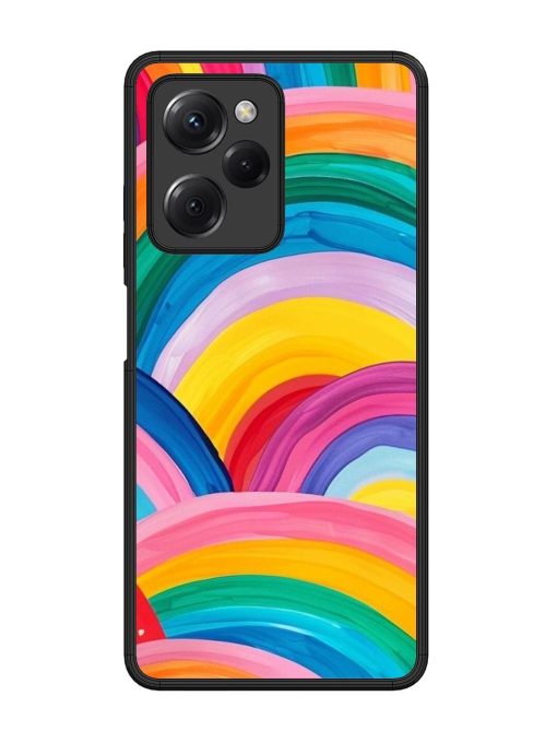 Rainbow Cascade Glossy Soft Edge Case for Poco X5 Pro (5G) Chachhi