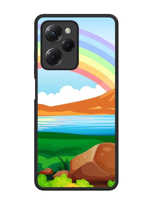 Rainbow Over The Lake Glossy Soft Edge Case for Poco X5 Pro (5G)