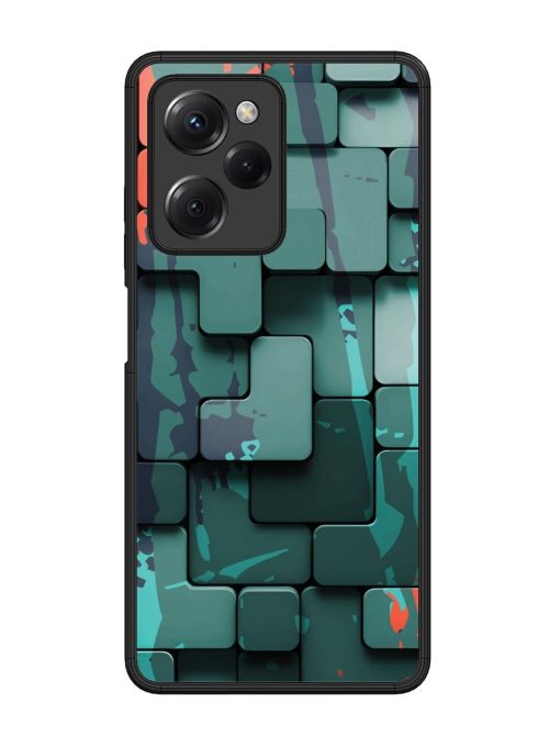 Abstract Geometric Mosaic Glossy Soft Edge Case for Poco X5 Pro (5G) Chachhi