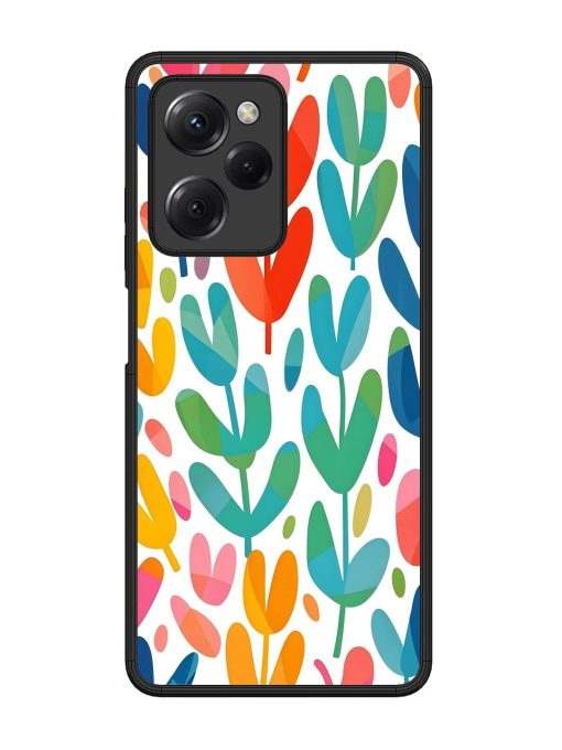 Rainbow Of Blooms Glossy Soft Edge Case for Poco X5 Pro (5G) Chachhi