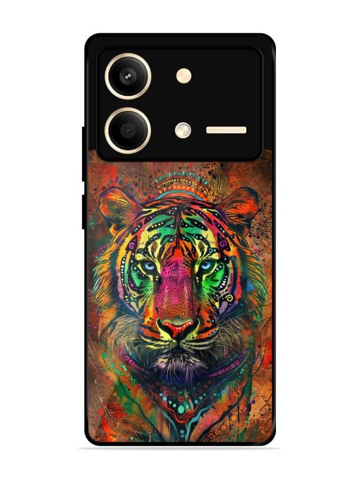 Cosmic Tiger Glossy Soft Edge Case for Poco X6 Neo (5G) Chachhi