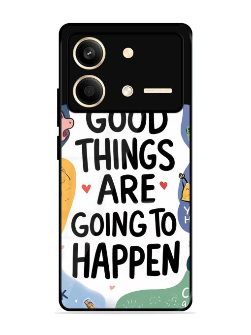 Uplifting Scribbles Glossy Soft Edge Case for Poco X6 Neo (5G) Chachhi