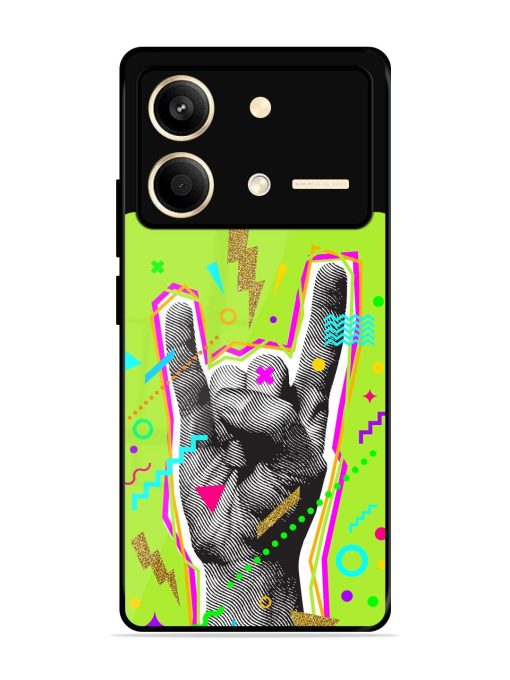 Neon Rock Glossy Soft Edge Case for Poco X6 Neo (5G) Chachhi