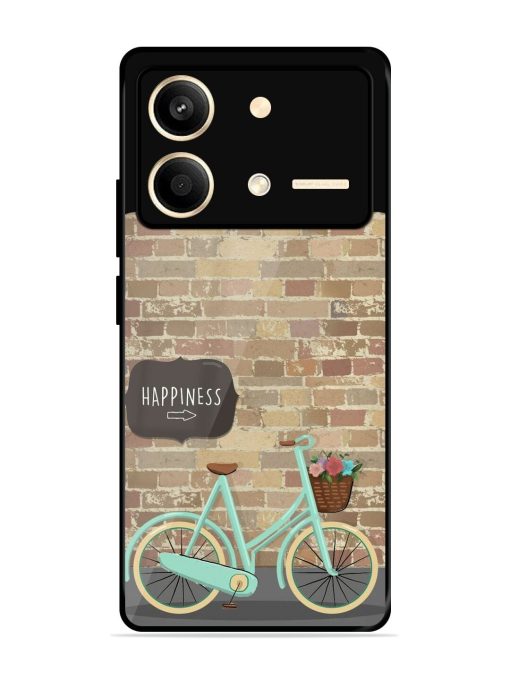 Pedaling Towards Happiness Glossy Soft Edge Case for Poco X6 Neo (5G) Chachhi