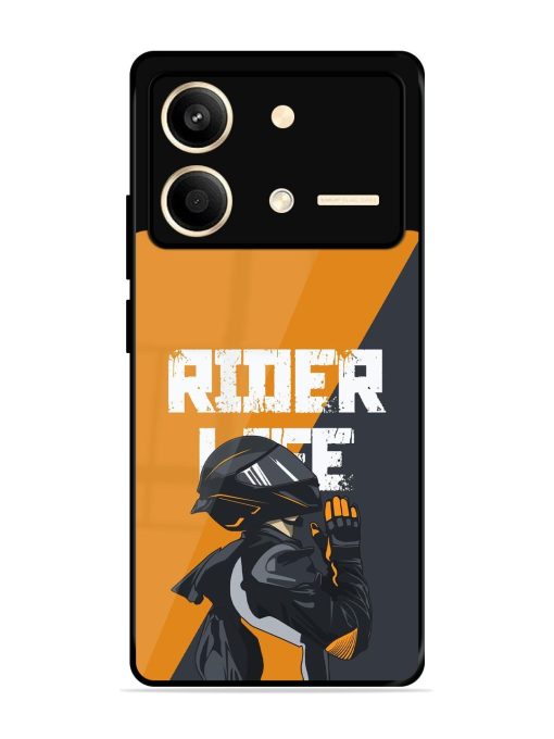 Ride Never Ends Glossy Soft Edge Case for Poco X6 Neo (5G) Chachhi