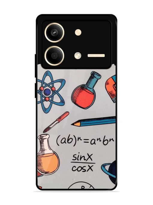 Science Doodle Glossy Soft Edge Case for Poco X6 Neo (5G) Chachhi