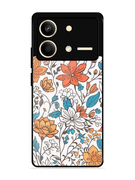 Floral Symphony Glossy Soft Edge Case for Poco X6 Neo (5G) Chachhi